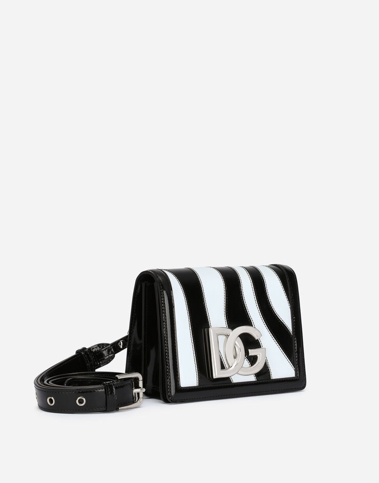 Patchwork zebra-design 3.5 crossbody bag - 3