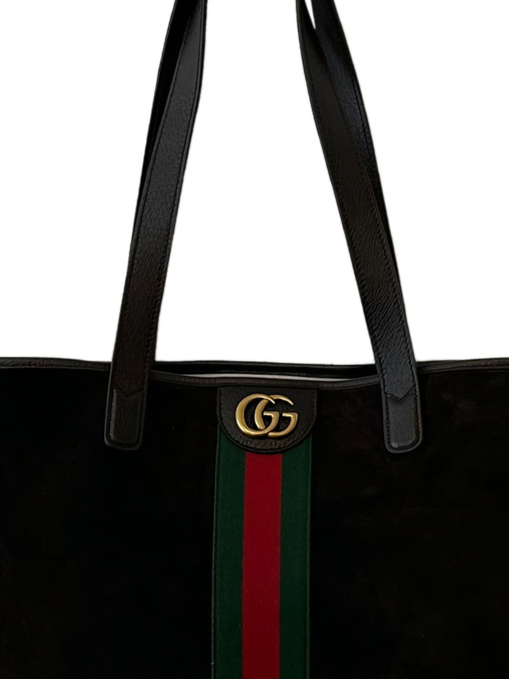 suede stripe tote bag - 2