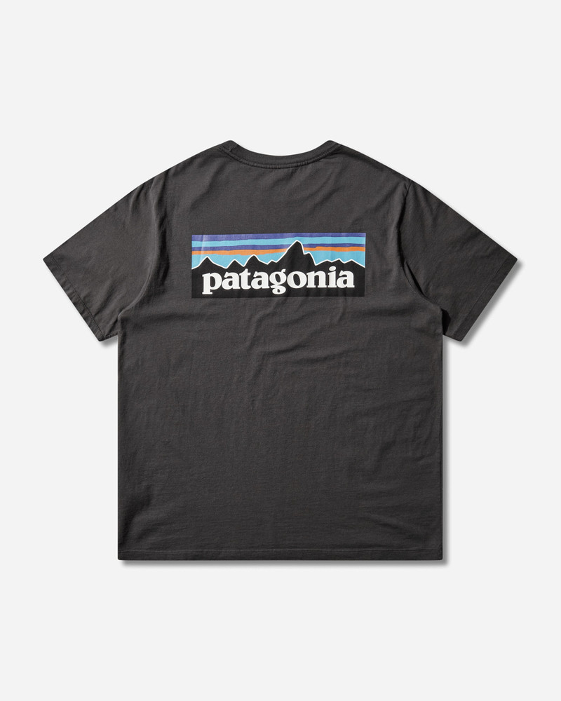 Patagonia Men's P-6 Logo T-Shirt Ink Black outlook