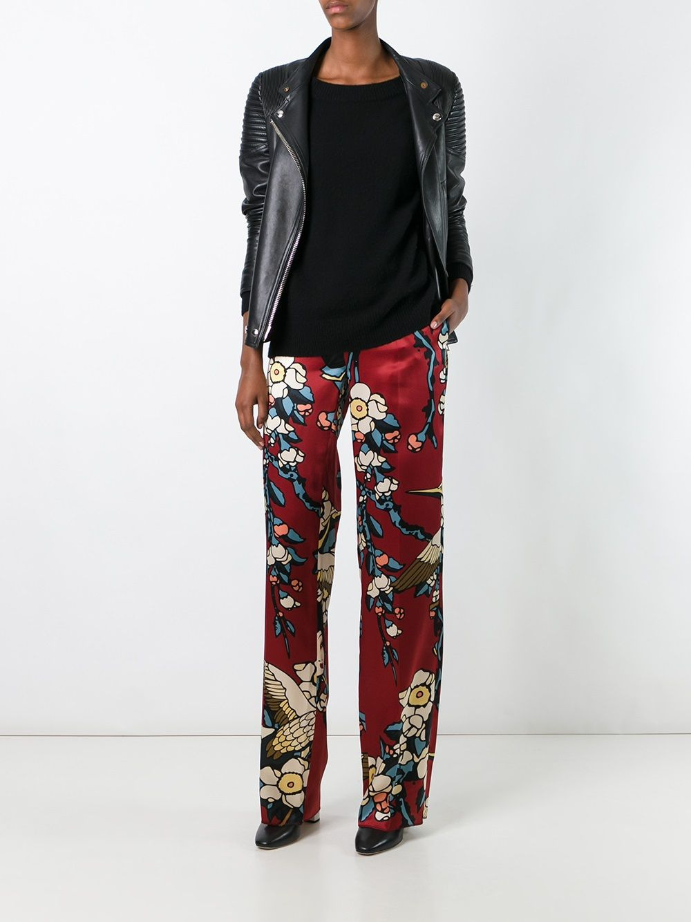 'Blossom' print trousers - 4