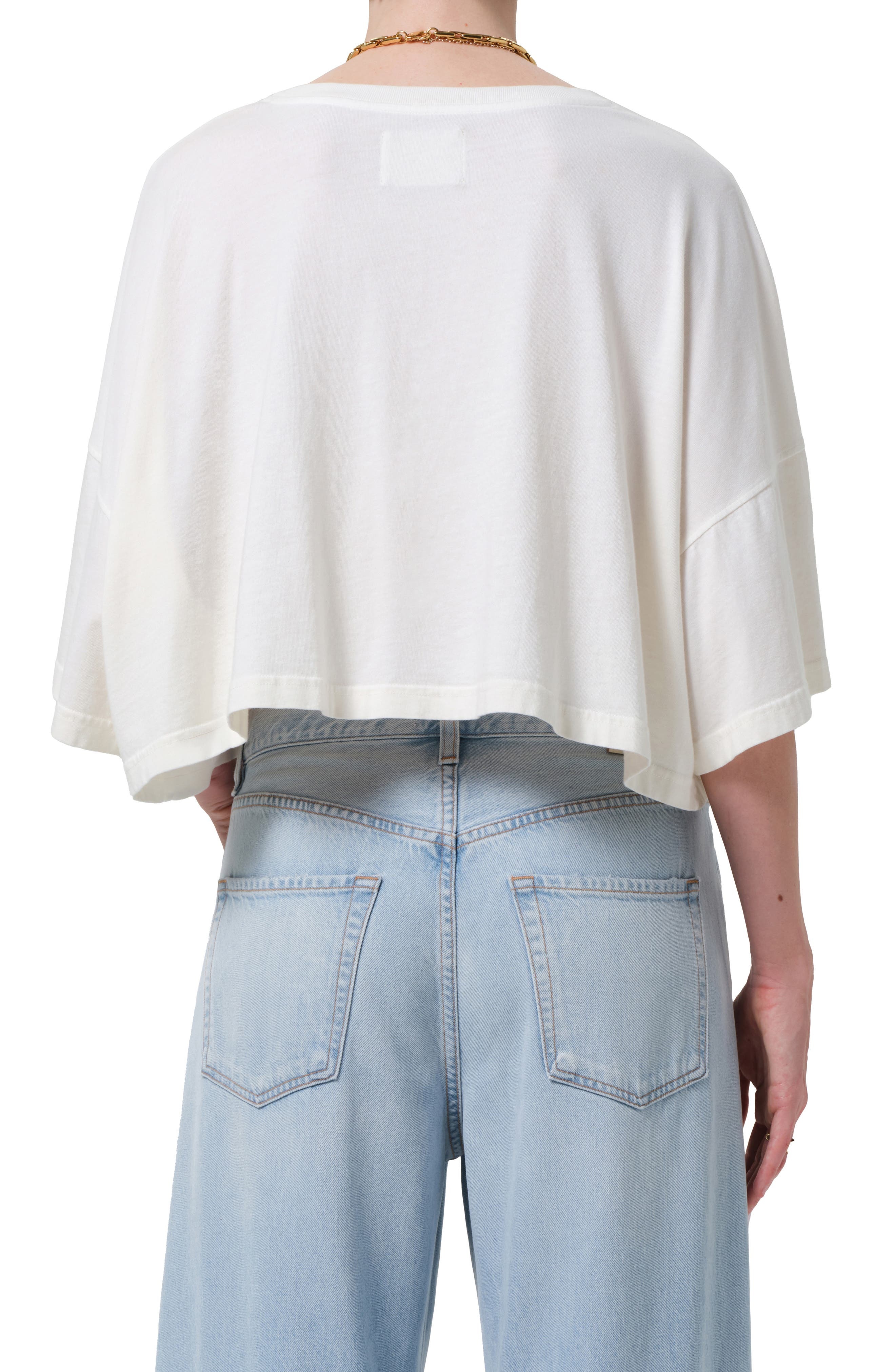 Citizens of Humanity Crop Cape Organic Cotton Top in Pashmina at Nordstrom - 2