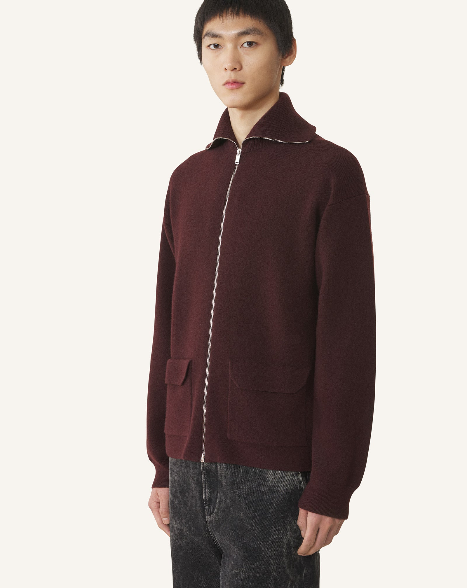 CASHMERE ZIP CARDIGAN - 3