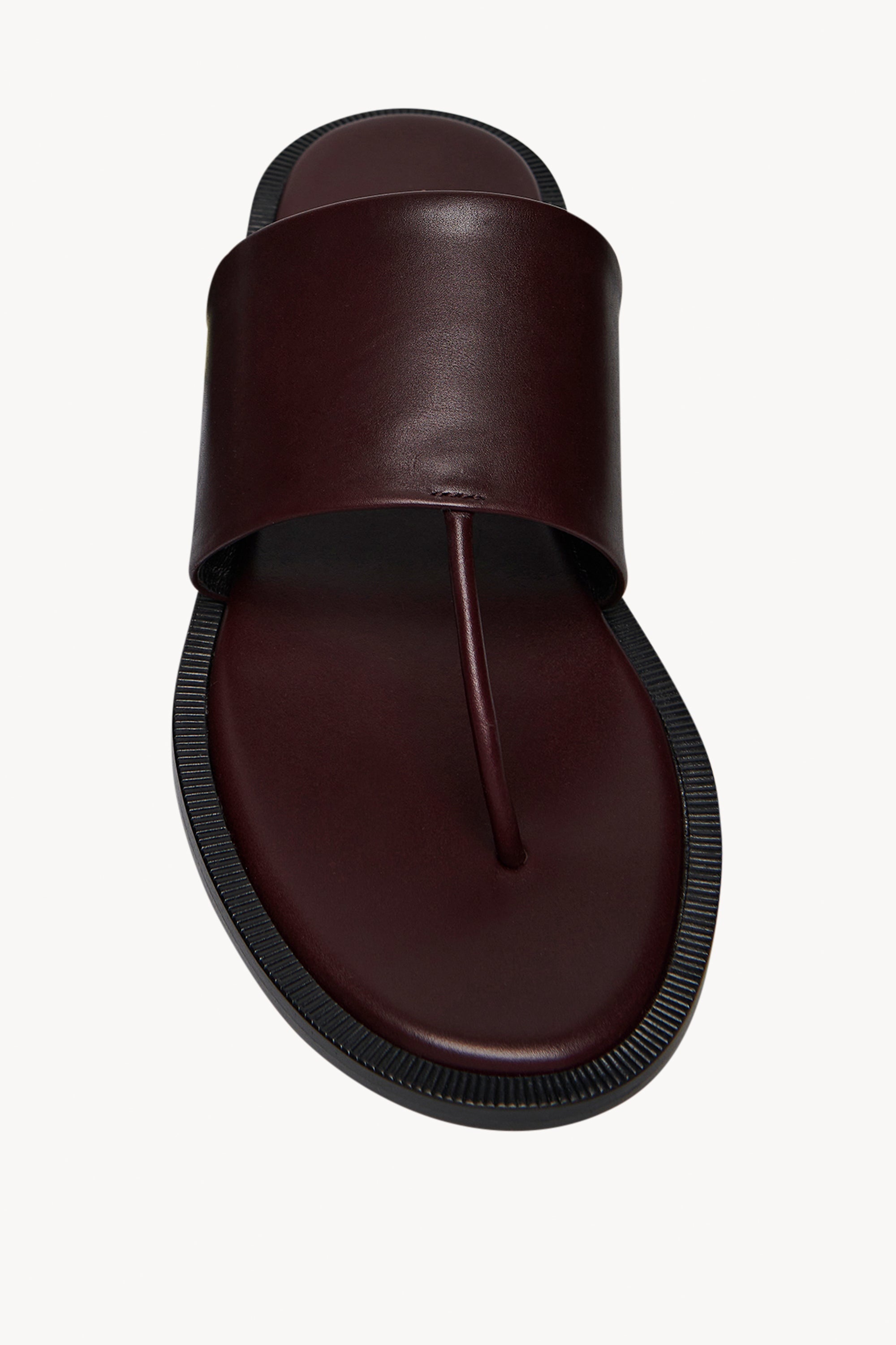 The Row Signum Flat Sandal in Leather | REVERSIBLE