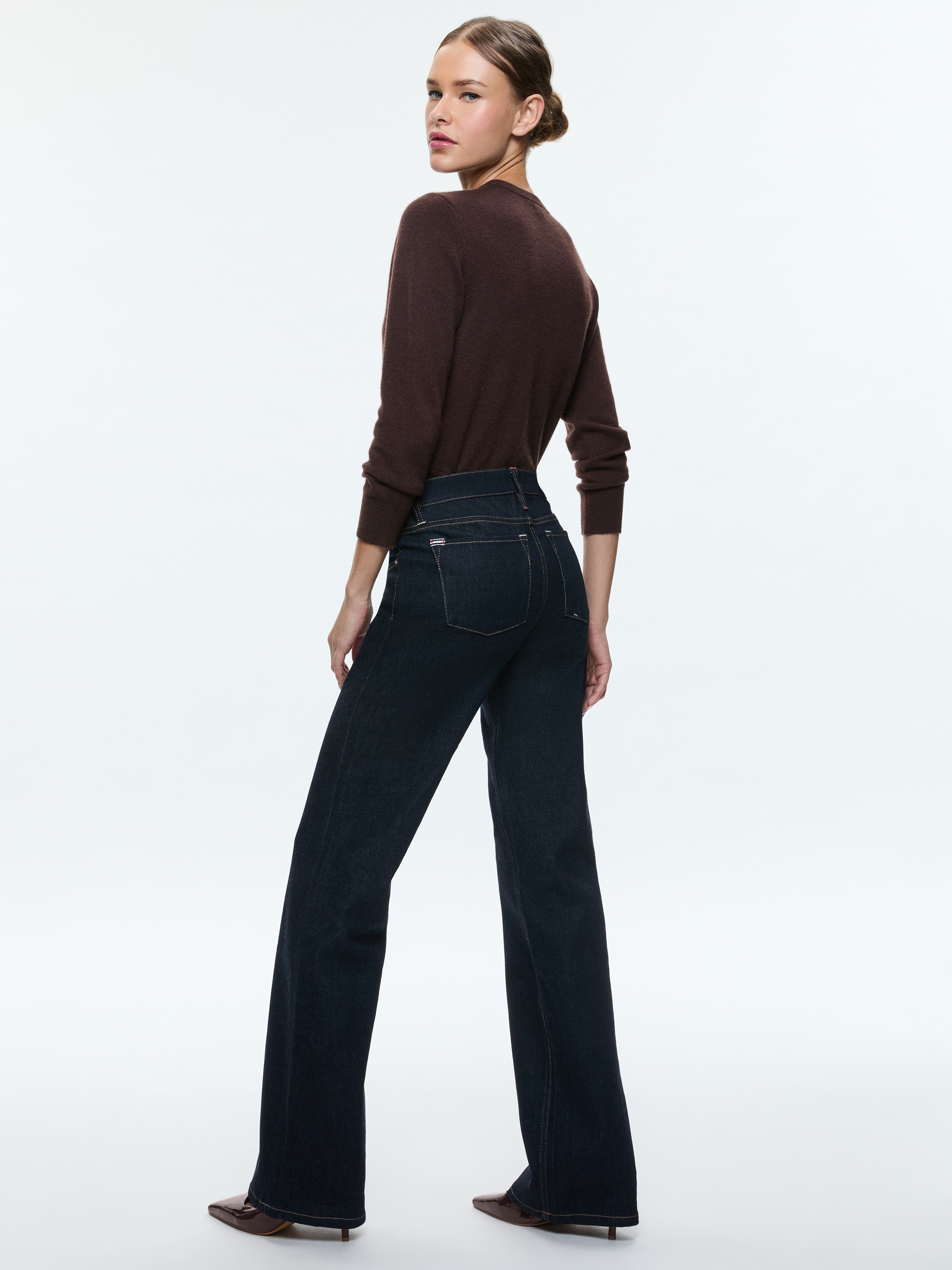 CAROLANN SHRUNKEN CREW NECK PULLOVER - 4