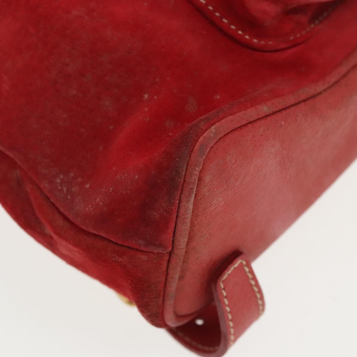 GUCCI Bamboo Backpack Suede Red Gold 003 58 003 58 - 14