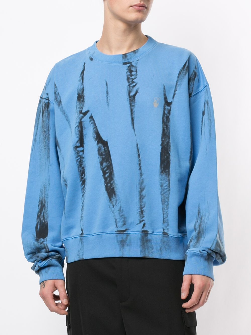 reflective Arrows tie-dye sweatshirt - 4