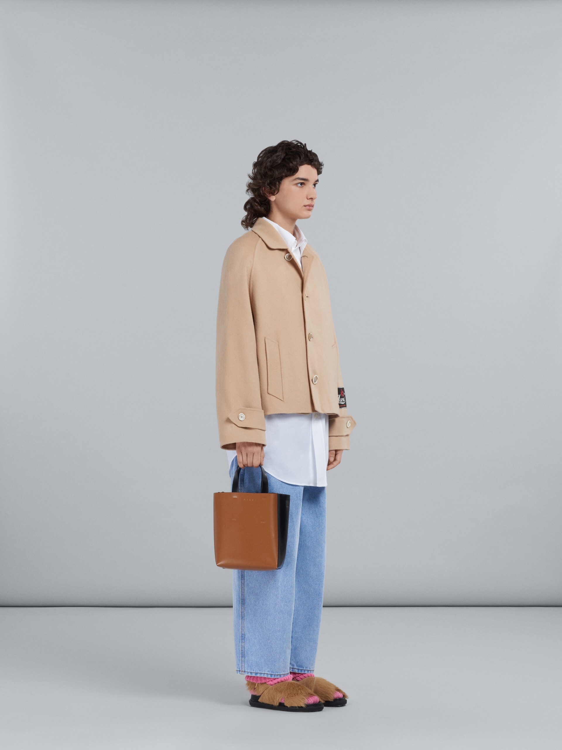 LOOSE TROUSERS IN LIGHT BLUE DENIM WITH EMBROIDERY - 5