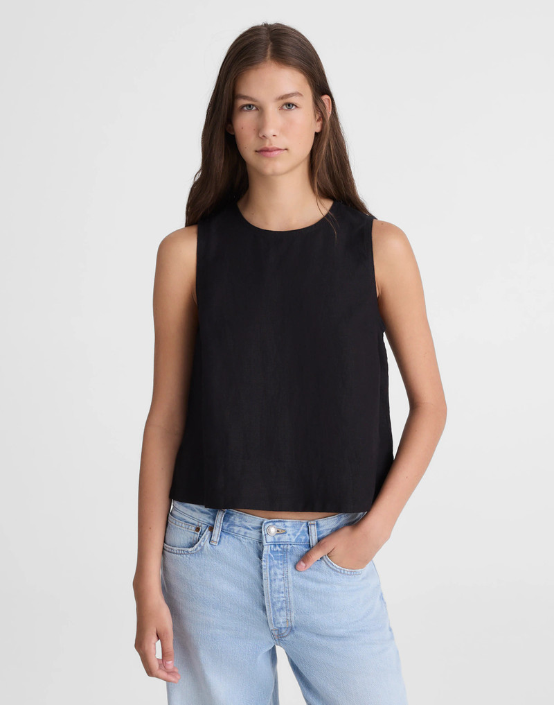 Shell Top in 100% Linen 2