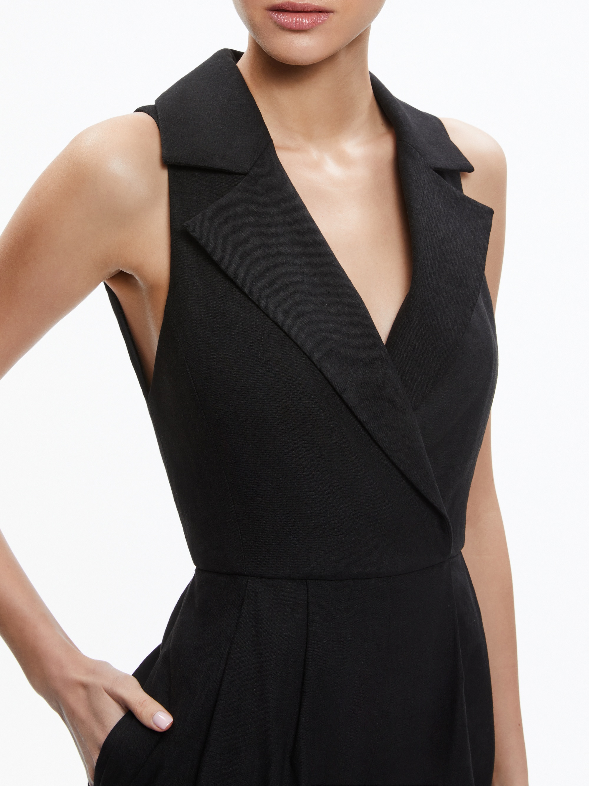 MERITT DOUBLE BREASTED TUXEDO ROMPER - 5