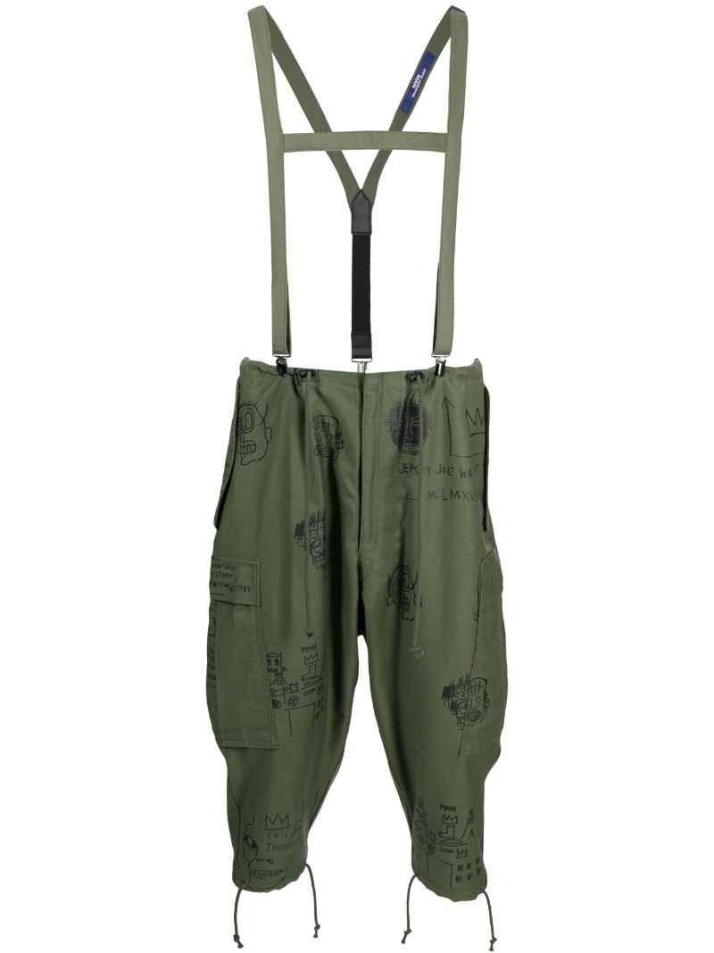 x Jean-Michel Basquiat suspender trousers - 1