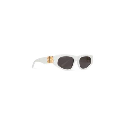 BALENCIAGA Women's Dynasty D-frame Sunglasses in White outlook
