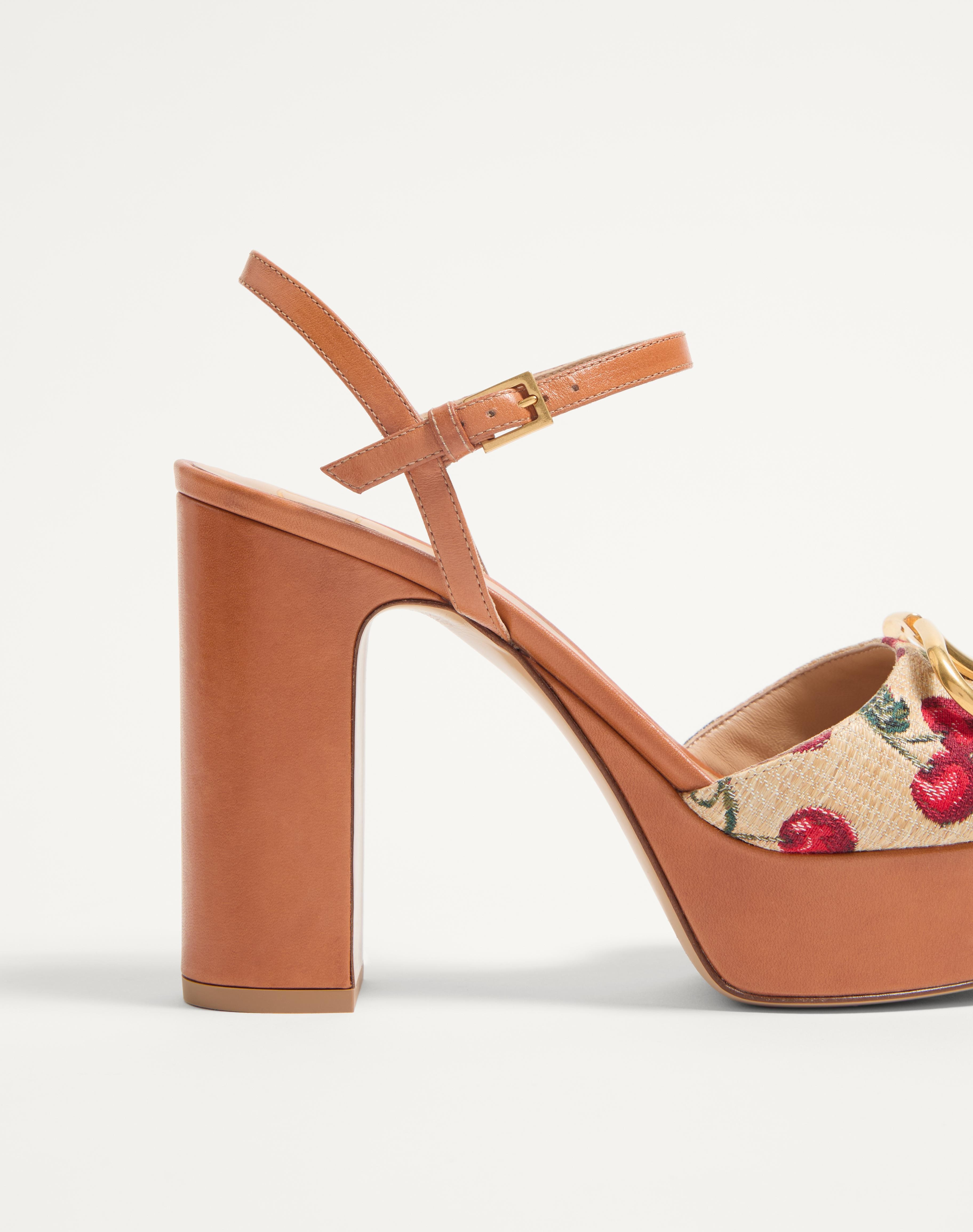 VLOGO SIGNATURE CHERRYFIC PLATFORM SANDAL 115MM - 7