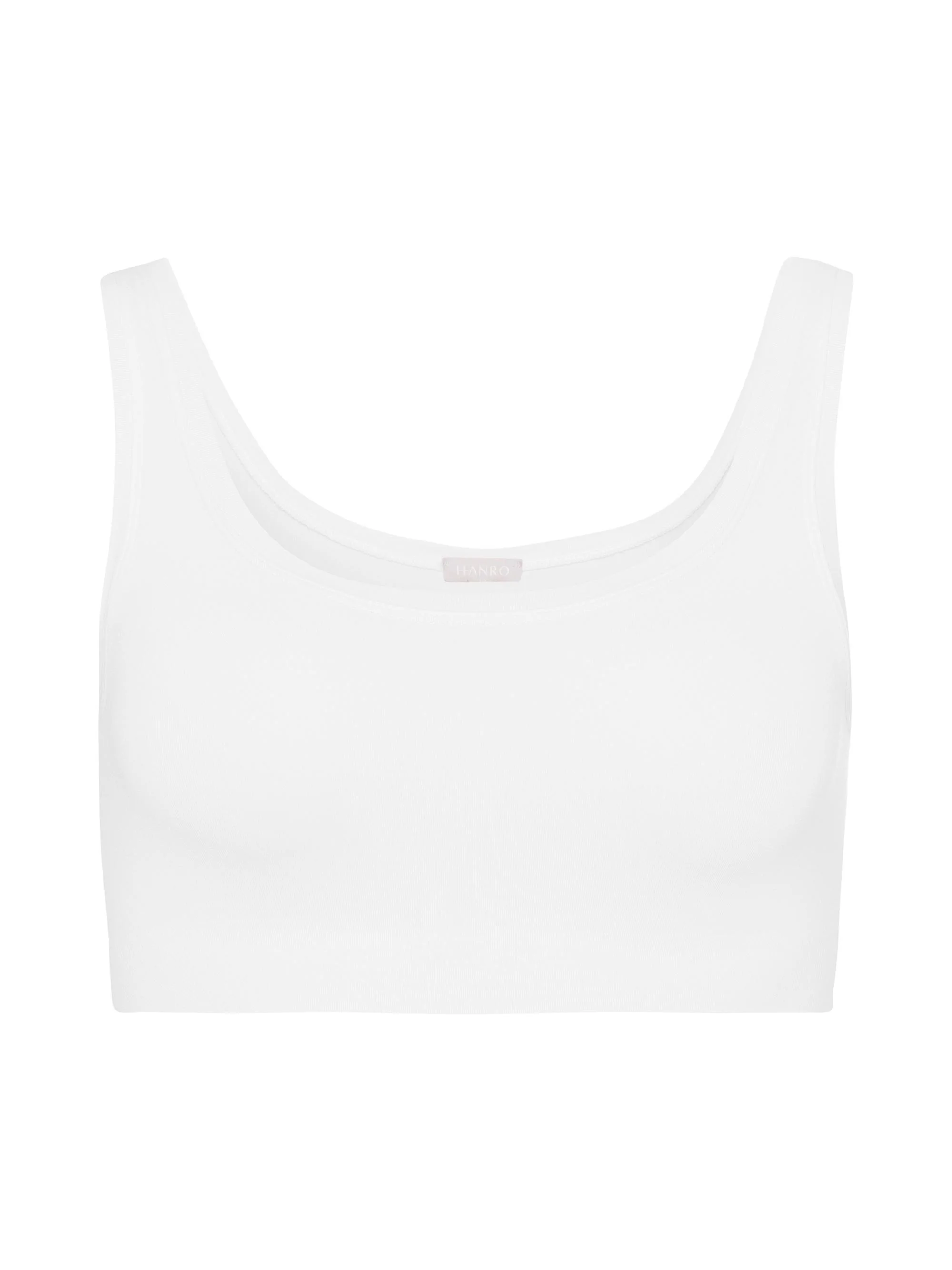 Women's Touch Feeling Crop Top - White - 1