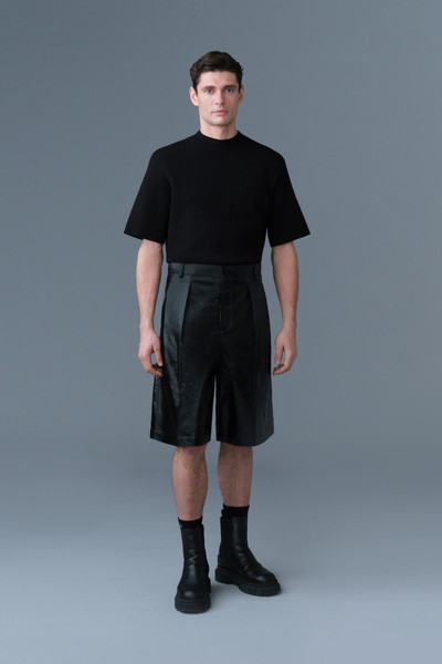 MACKAGE DELMAR-L Pleated Leather Shorts outlook