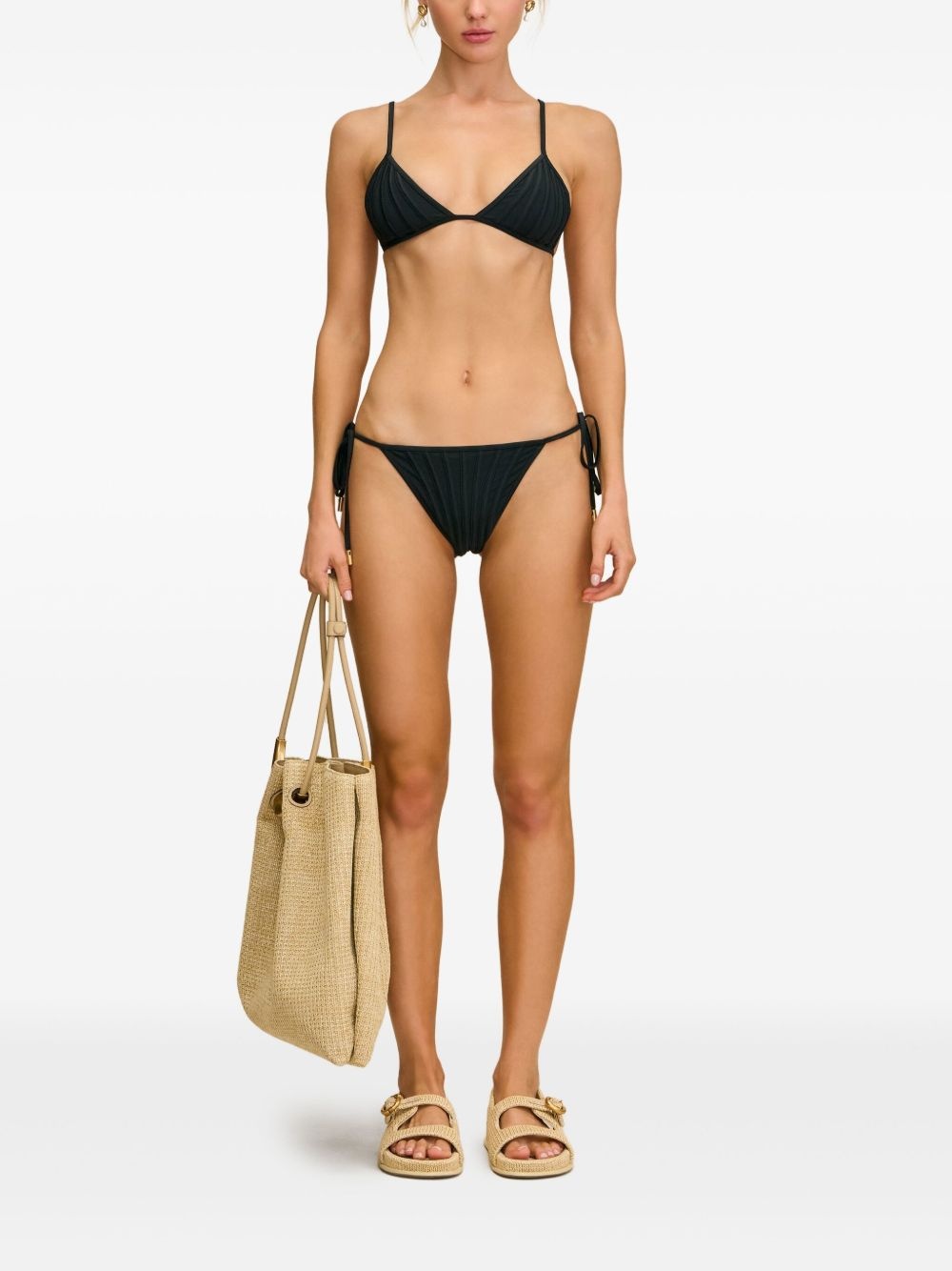 Mina boned triangle bikini top - 2