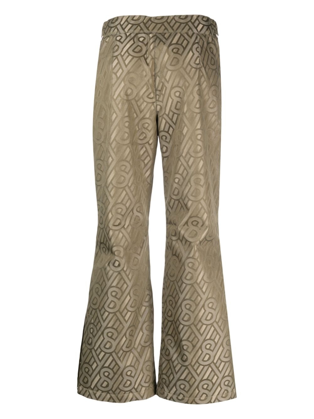 monogram flared trousers - 2