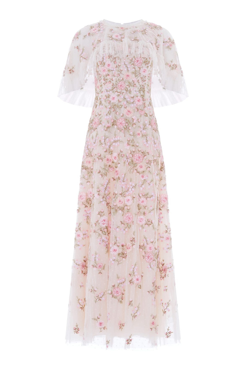 Eden Rose Cape Ankle Gown 1