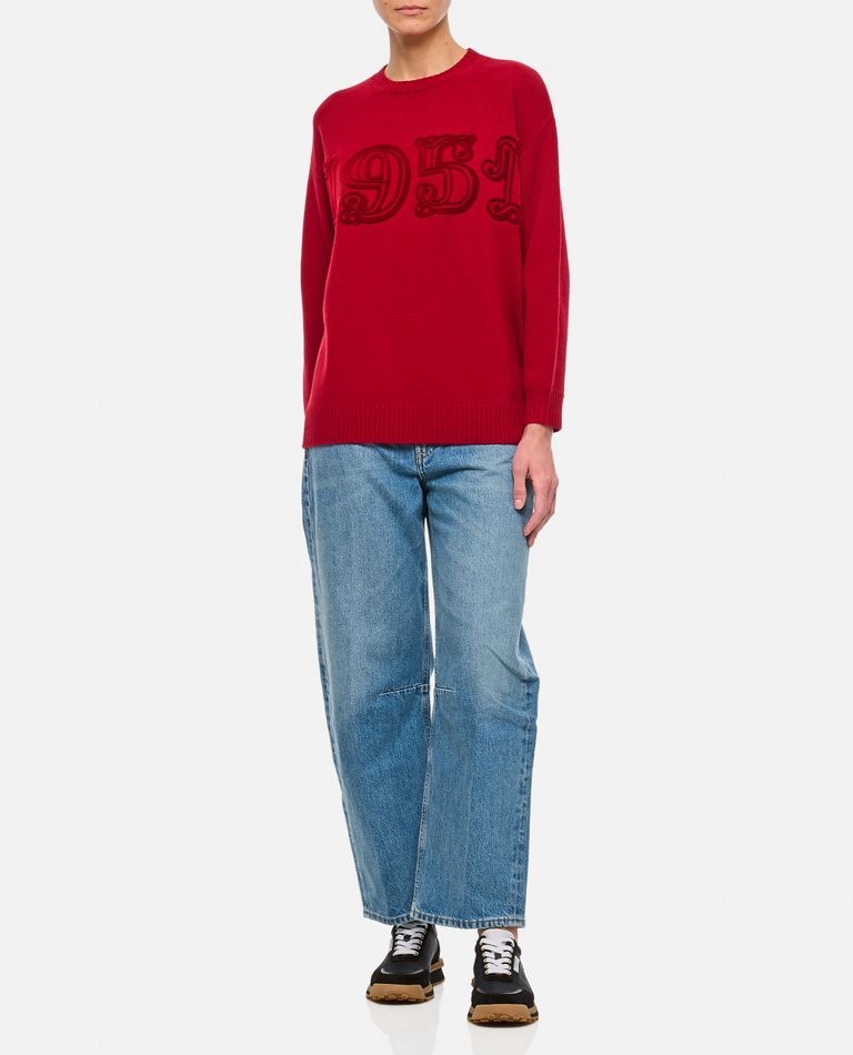 max mara Fido ニット　1951 MAX MARA - Fido 1951 Flocked Wool Knit Sweater Max Mara