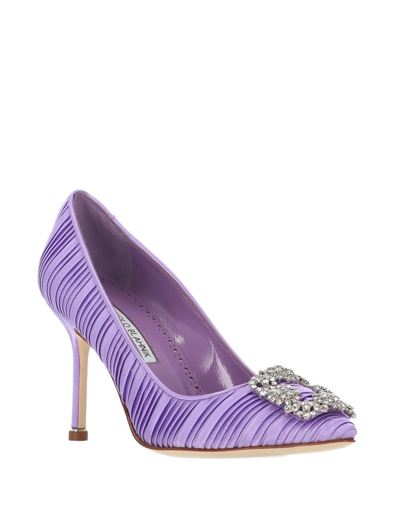 Manolo Blahnik crystal-embellished pumps outlook