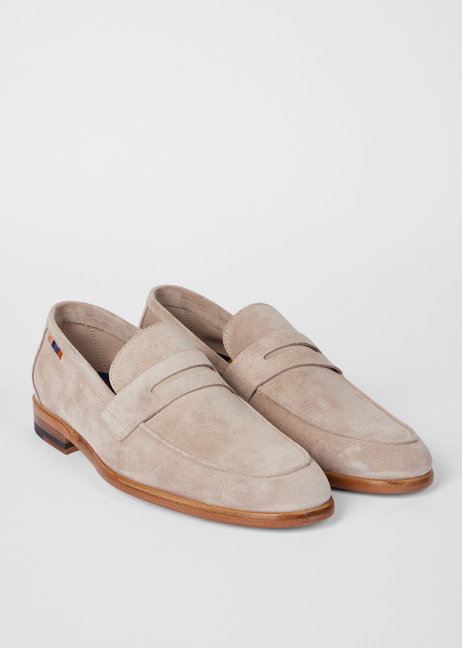 Mushroom Suede 'Figaro' Loafers - 2
