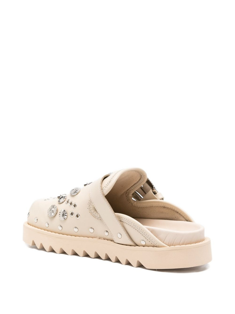 buckle-embellishment leather slippers 3