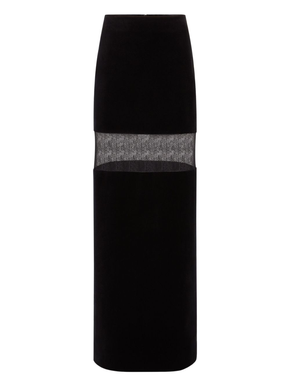 lace-embellished maxi skirt - 1