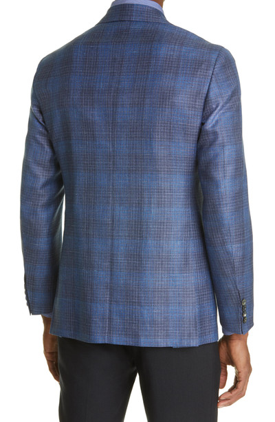 Canali Kei Plaid Wool, Silk & Linen Sport Coat outlook
