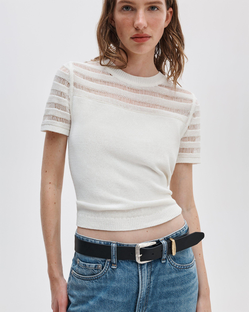 rag & bone Winona Italian Leather Belt outlook