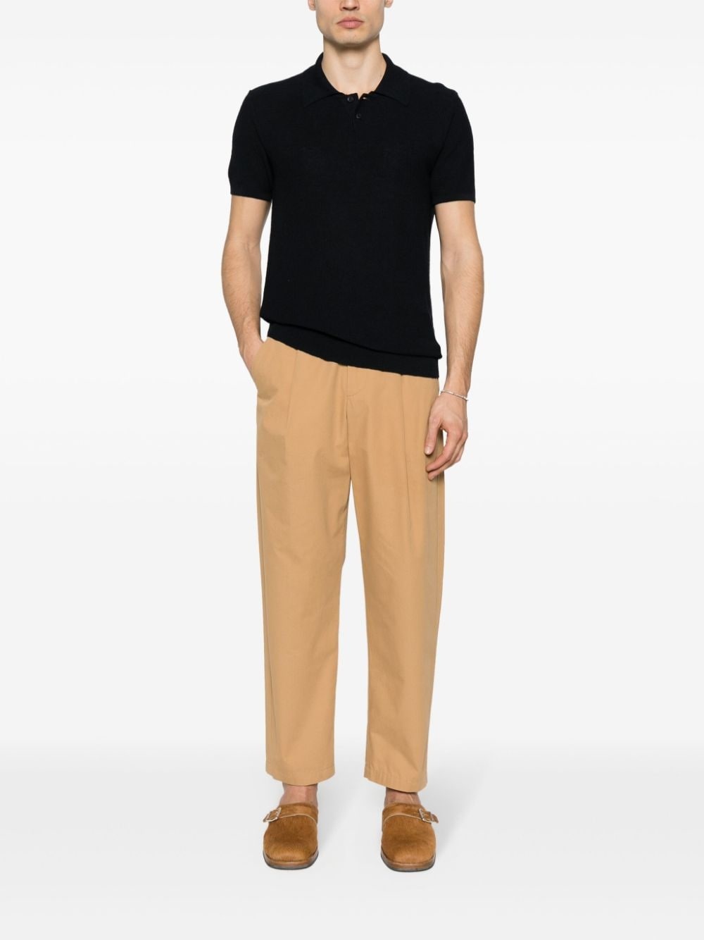 Jay open-knit polo shirt - 2