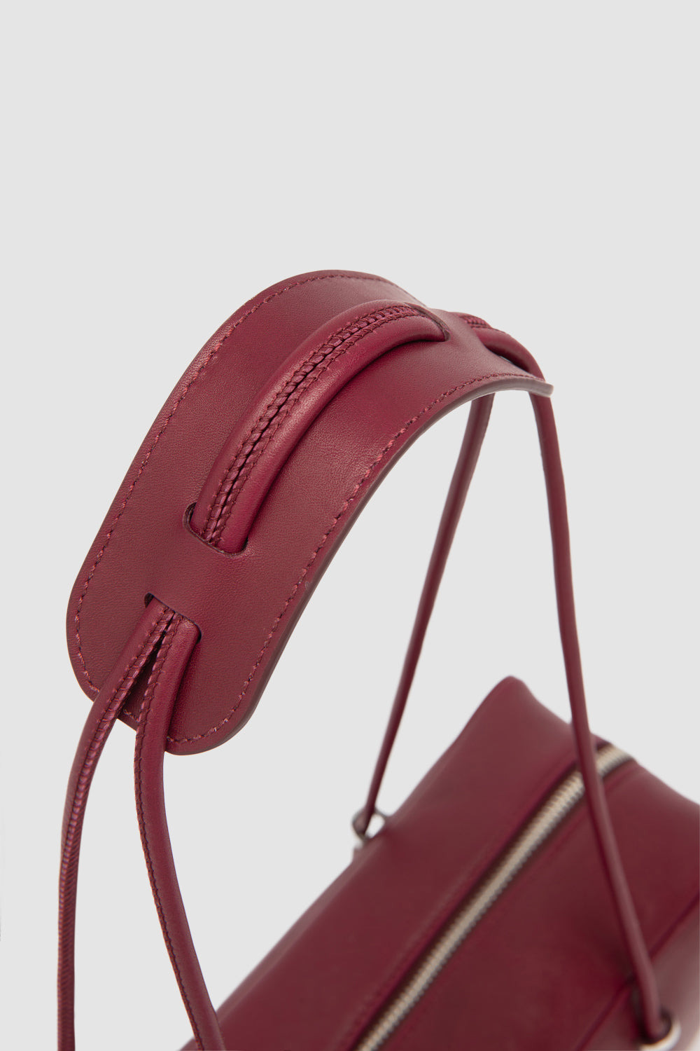 Kimberly Sour Cherry Nappa Leather Shoulder Bag - 3