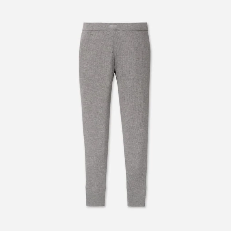 ® Women's Paloma Legging II Rib LENZINGu2122 ECOVEROu2122 Viscose Blend Bottoms in Grey Heather - 1