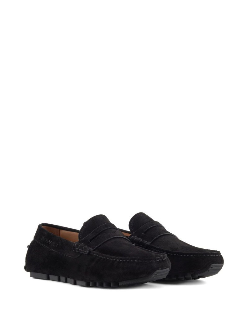 EMPORIO ARMANI leather loafers outlook