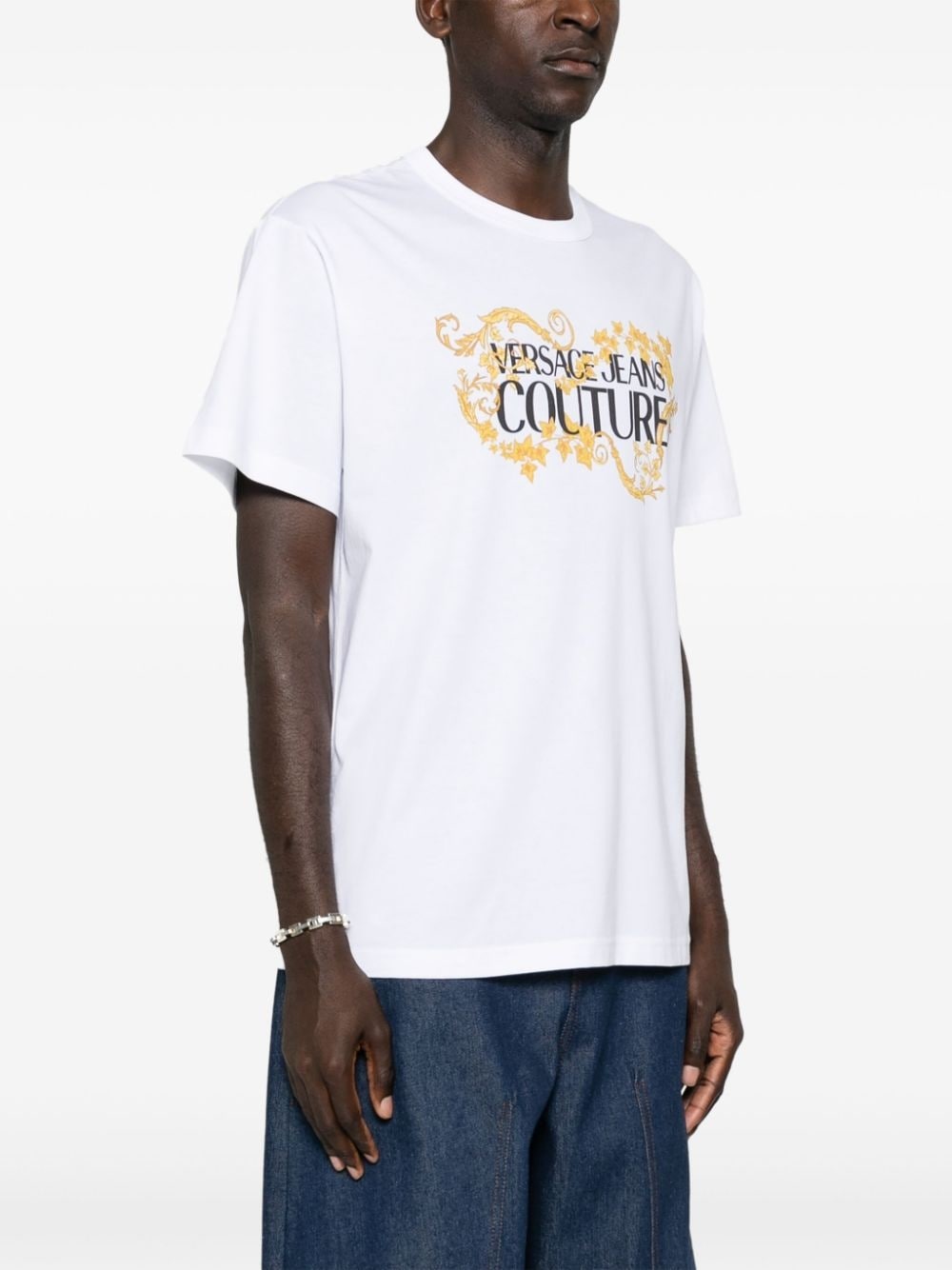 logo-print cotton T-shirt - 3