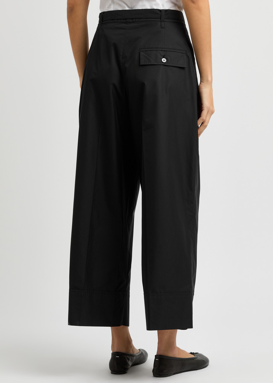3.1 Phillip Lim Belted Wide-leg Cotton-blend Trousers - 3