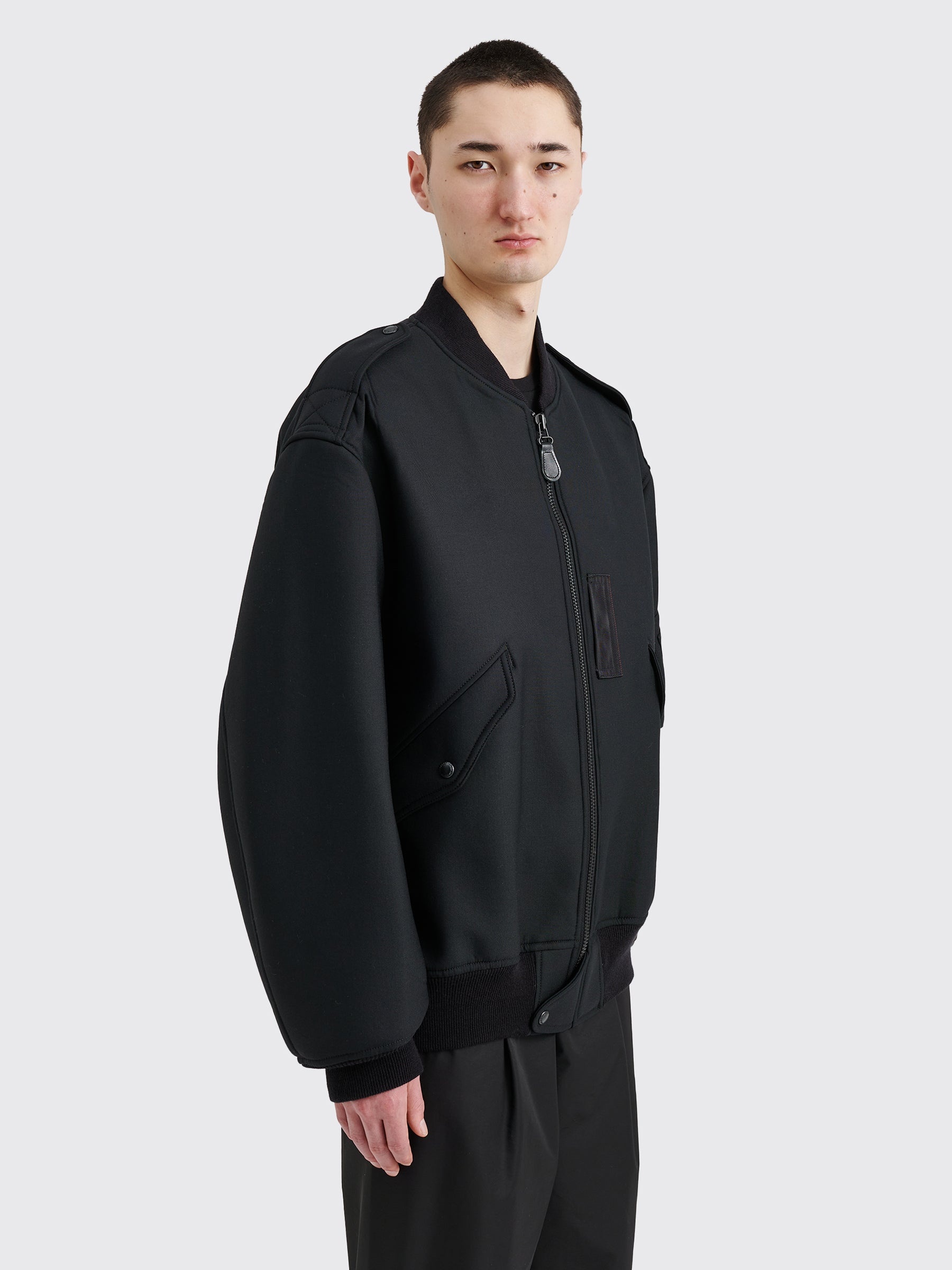 JUNYA WATANABE MAN WOOL BOMBER JACKET BLACK - 4