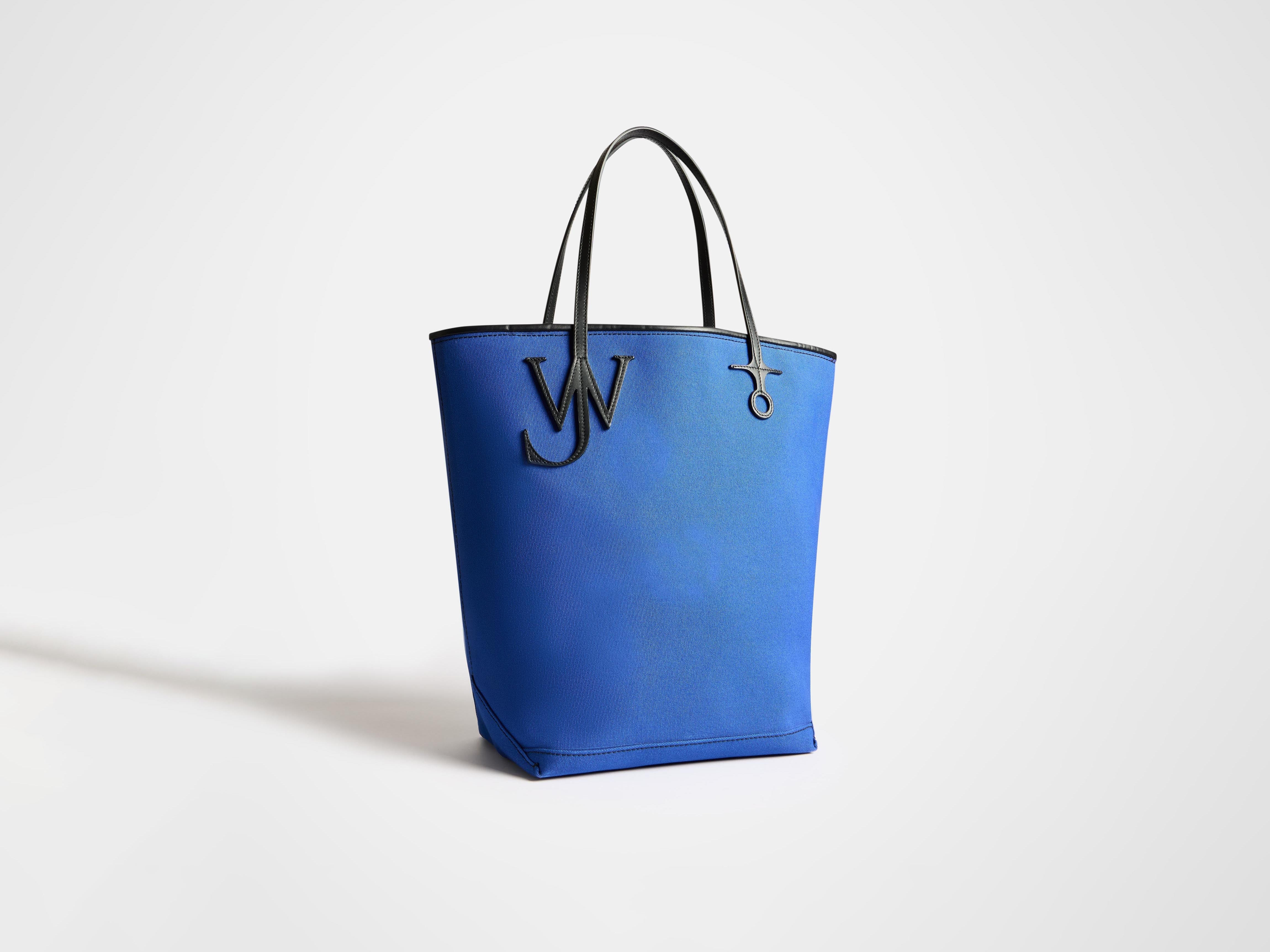 LARGE ANCHOR CANVAS TOTE IN BLUE - 4