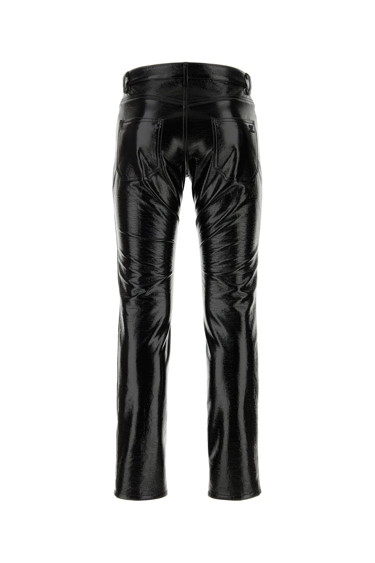 Black vinyl pant - 2