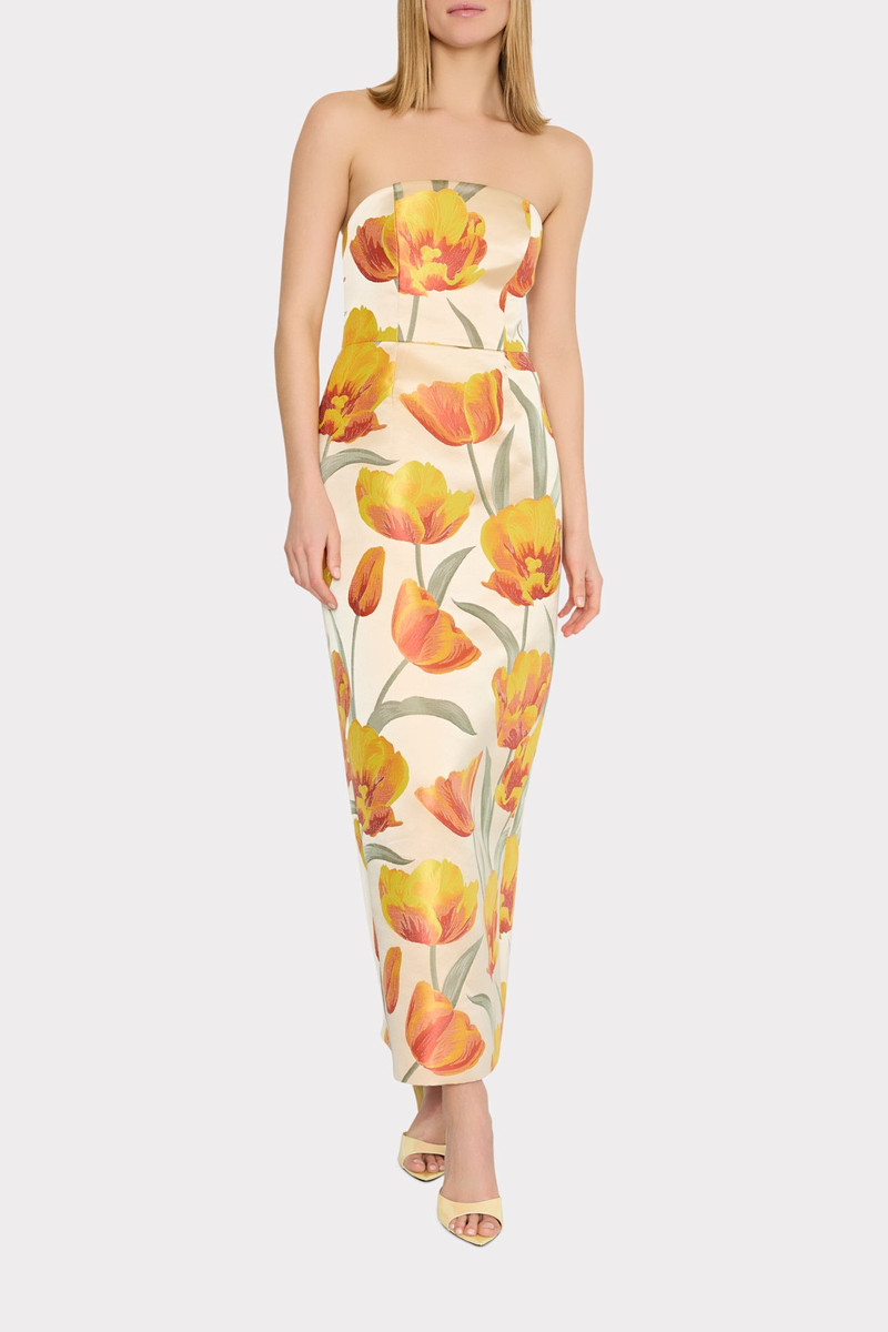 MILLY Orion Tulip Jacquard Dress outlook