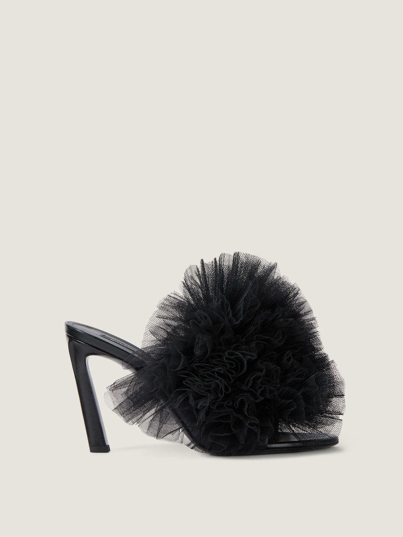 FROU-FROU HEELED MULES IN ORGANZA 2