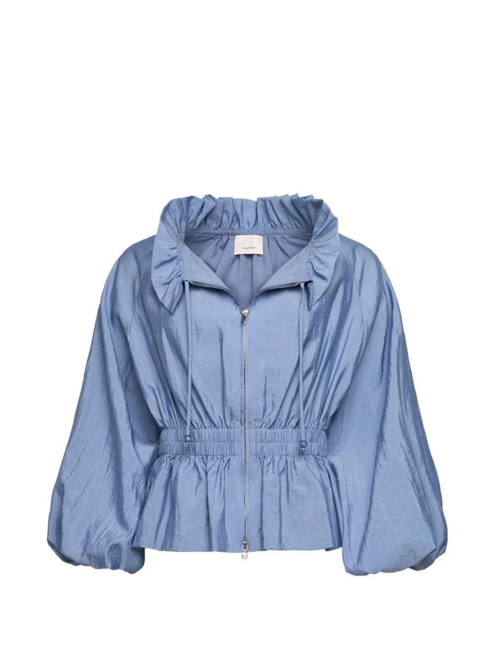ruffled peplum jacket - 1