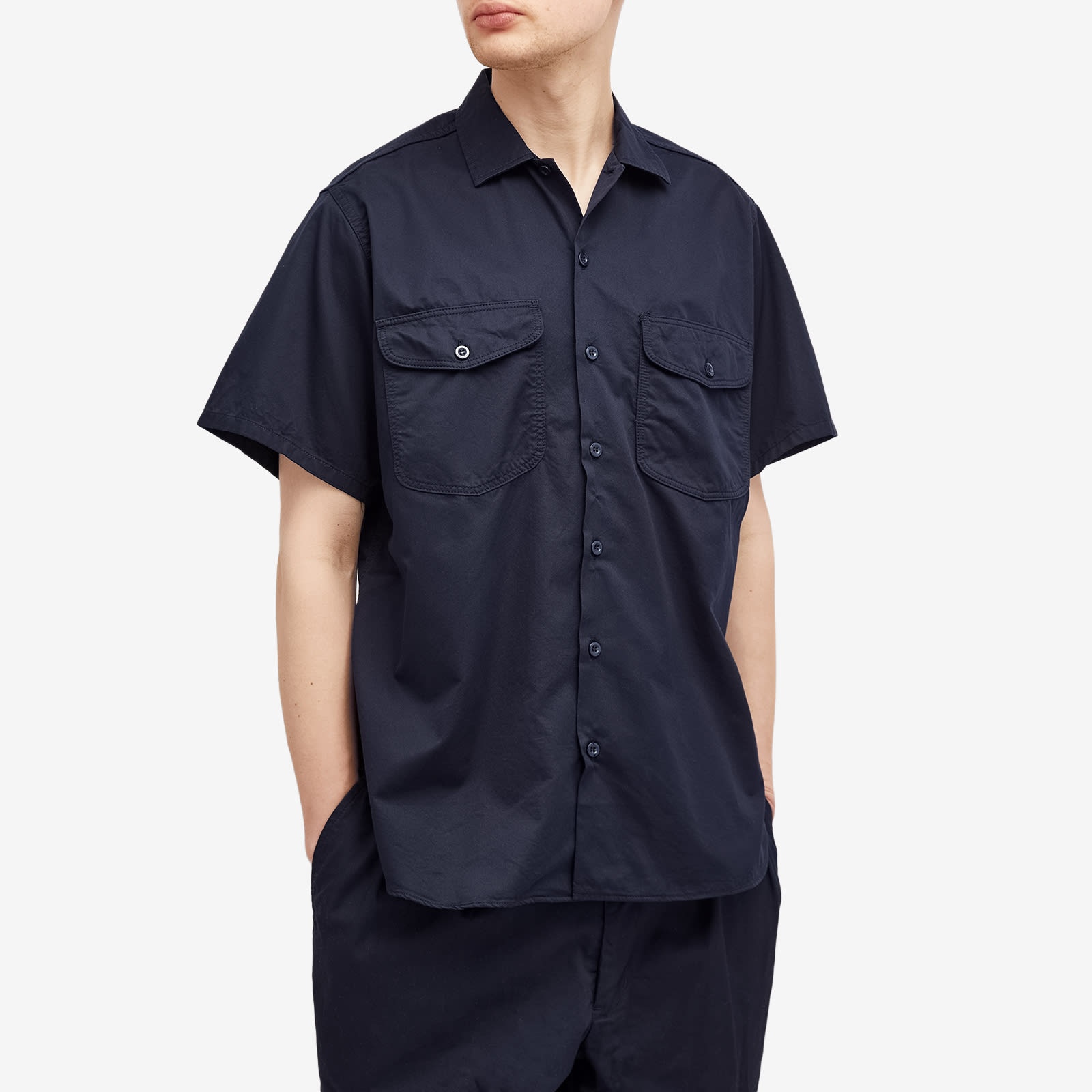 BEAMS PLUS Beams Plus WORK Twill Short Sleeve Shirt | REVERSIBLE