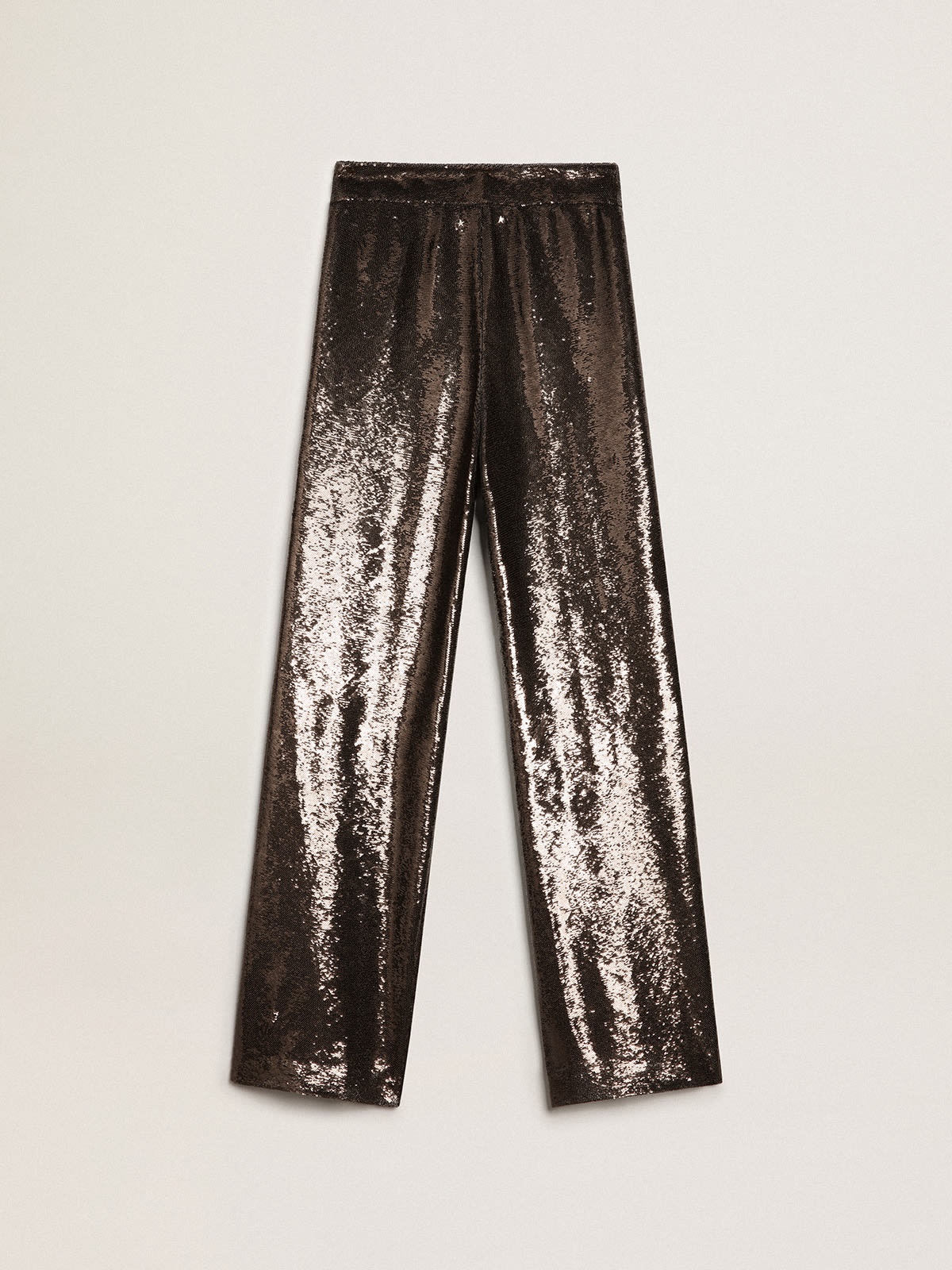 Gray pants with all-over sequins - 6