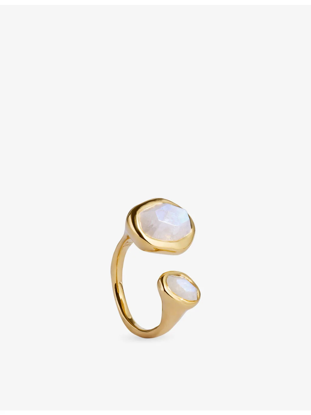 Odyssey 18ct Yellow Gold-Plated Vermeil Sterling-Silver Moonstone Ring - 1