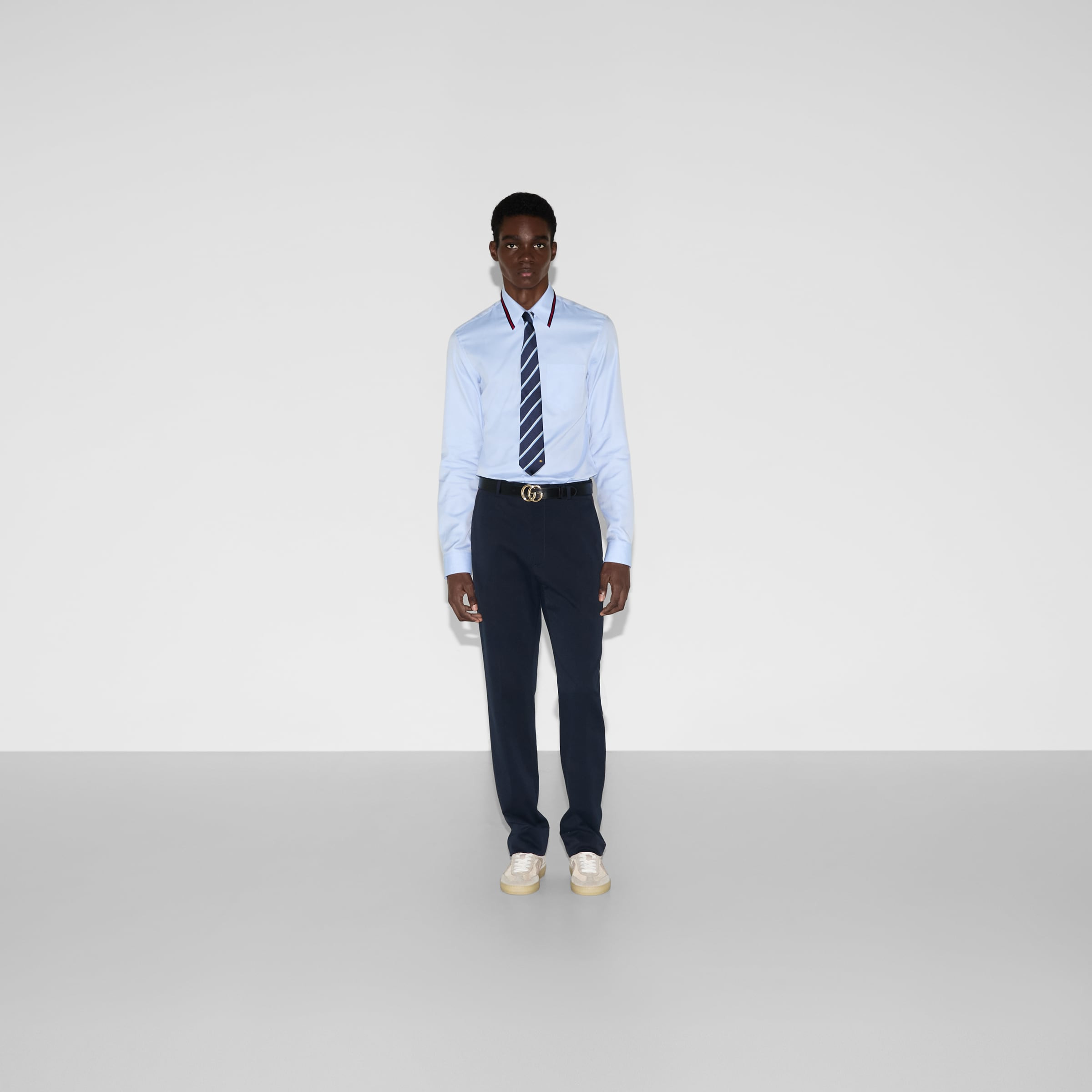 Cotton gabardine pant with Web - 2