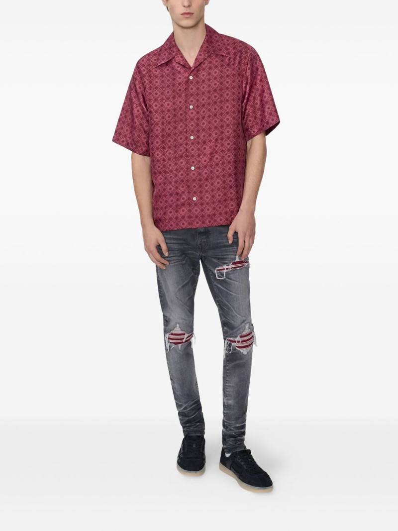AMIRI collared patterned shirt outlook