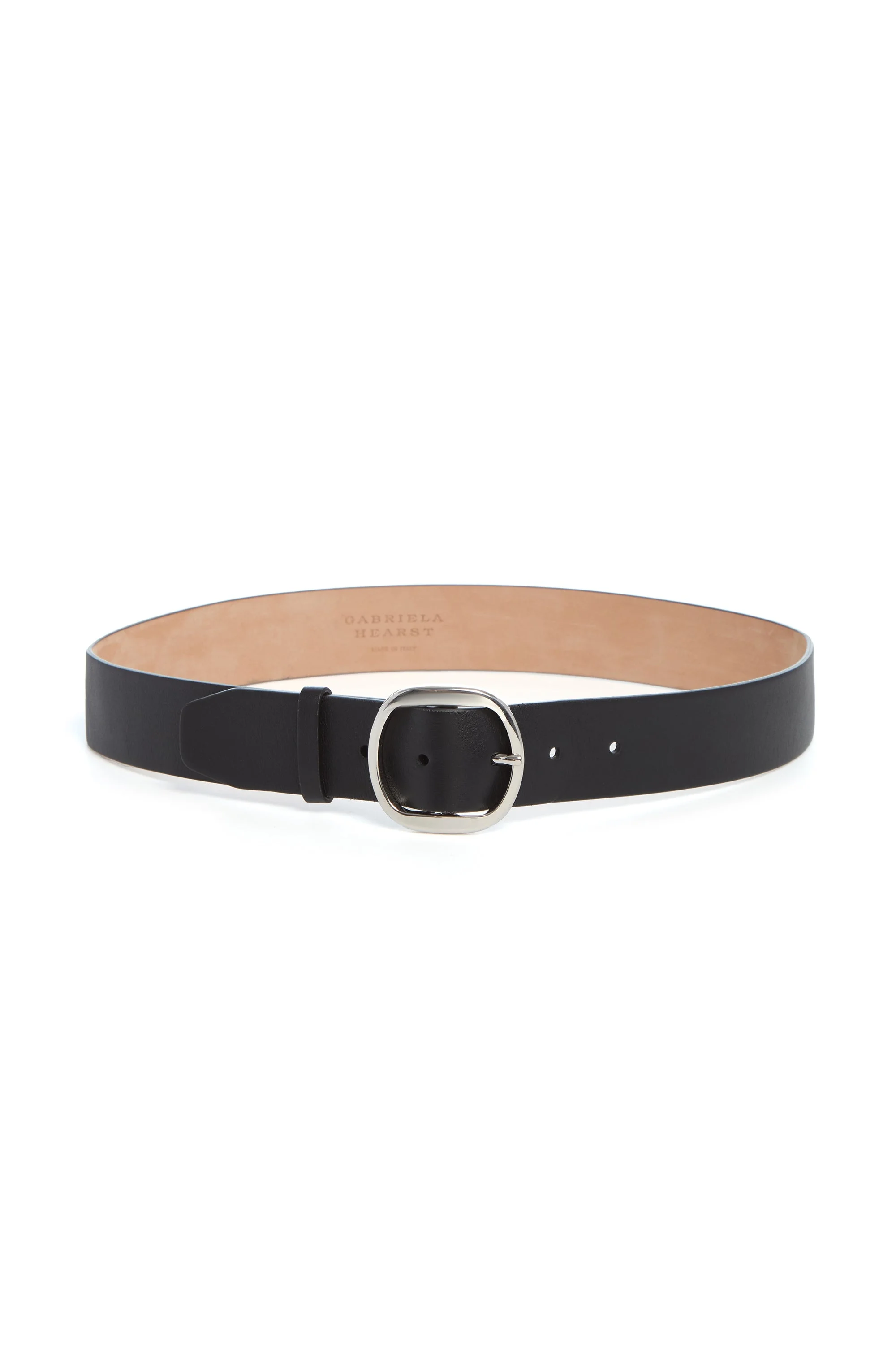 Elster Buckle Belt in Black Leather - 1