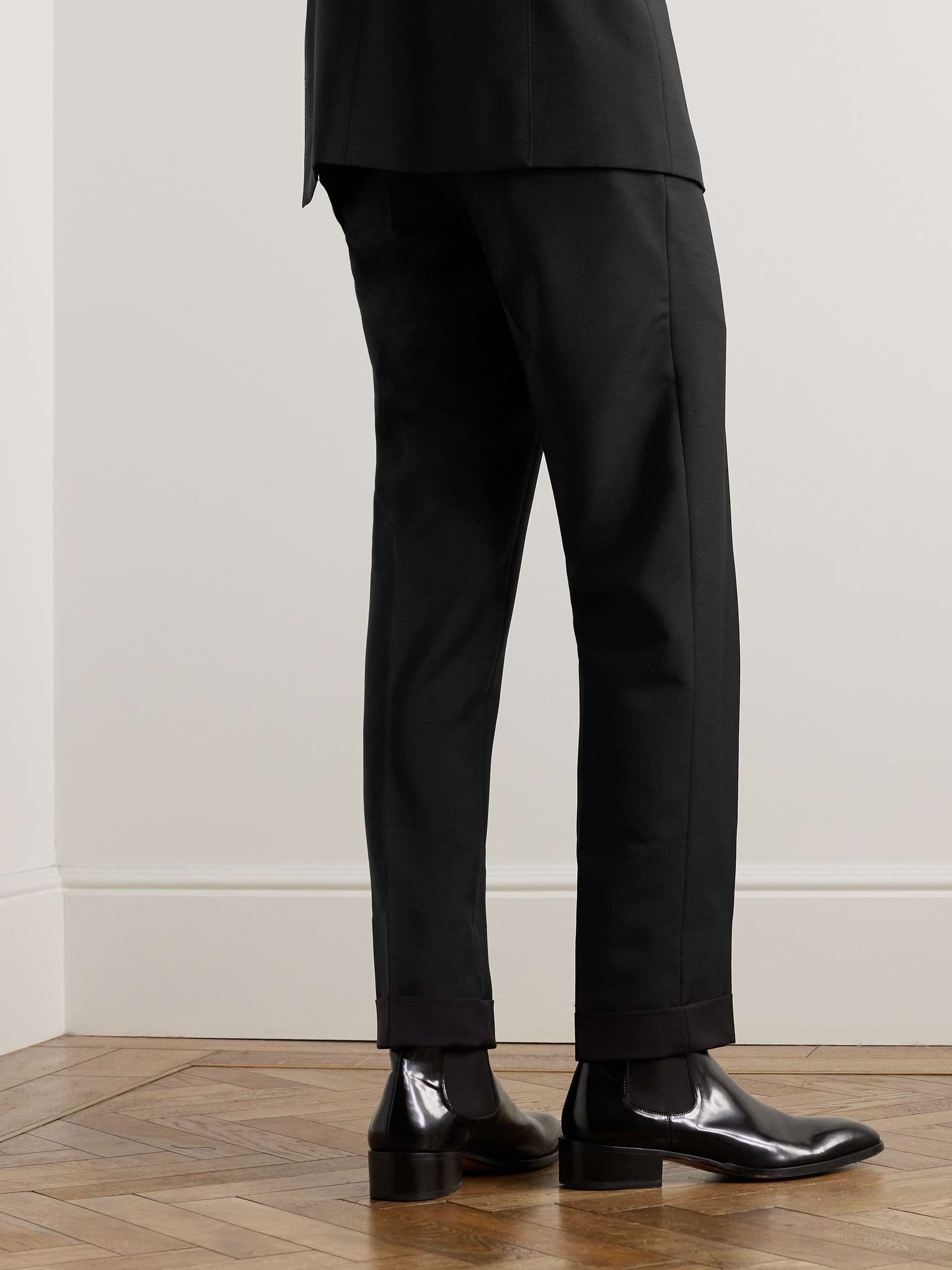 O'Connor Slim-Fit Mohair and Wool-Blend Trousers - 4