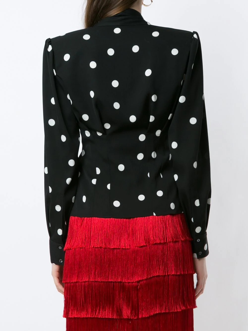 polka dot blouse - 4