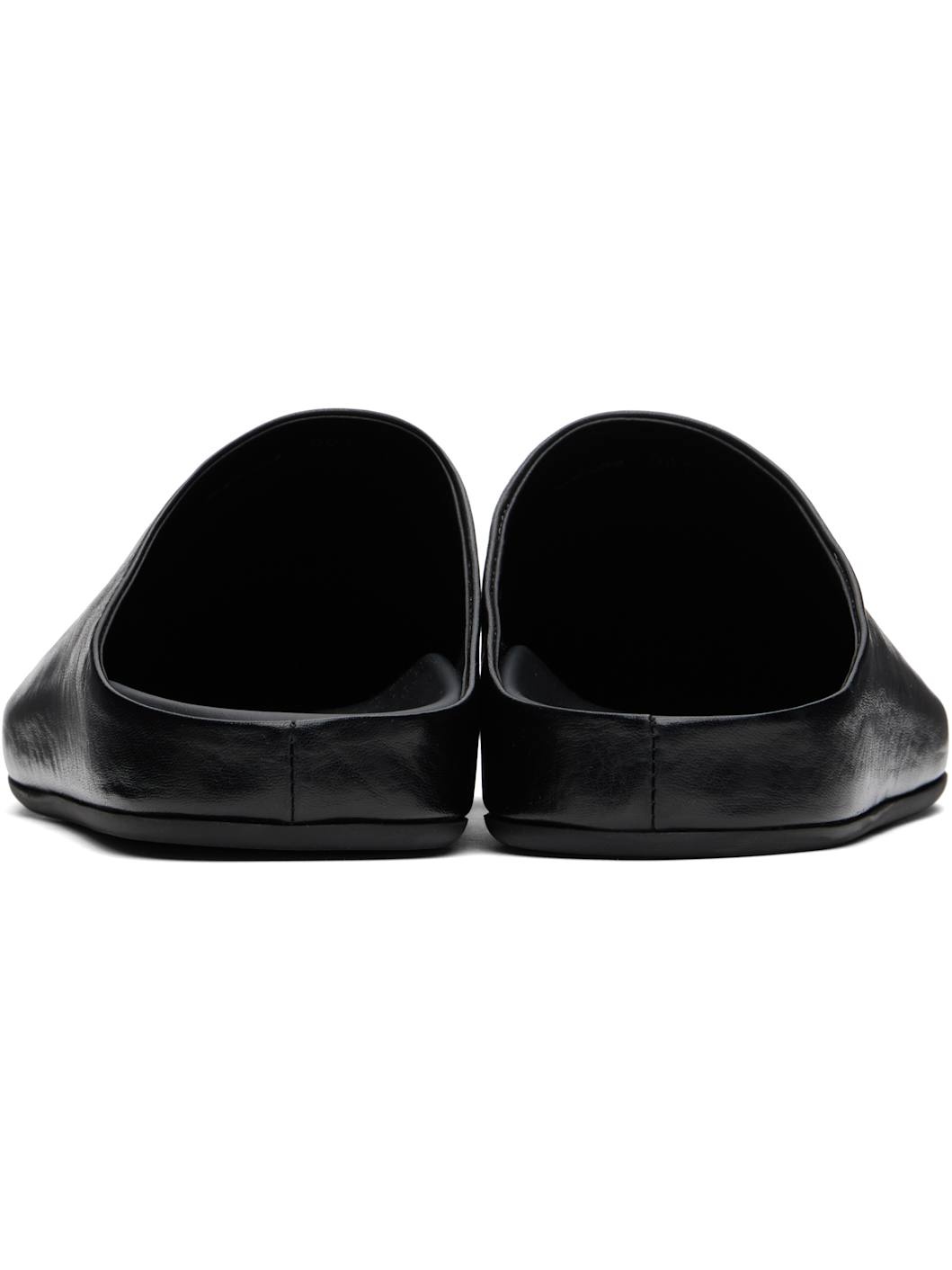 Black Babouche 001 Mules - 2