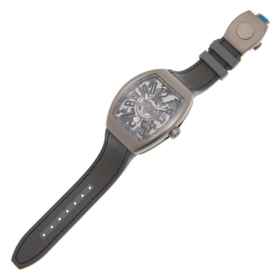 Pre-owned Franck Muller Vanguard Grey Camo Dial Men's Watch V 45 SC DT CAMOU (TT.MC.TT) - 3